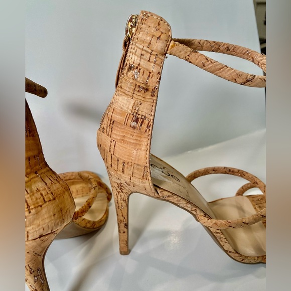 Bebe Cork Ankle Strap Dressy Heels 8.5 - Picture 14 of 14